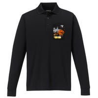 Vintage Halloween Town Gift Performance Long Sleeve Polo