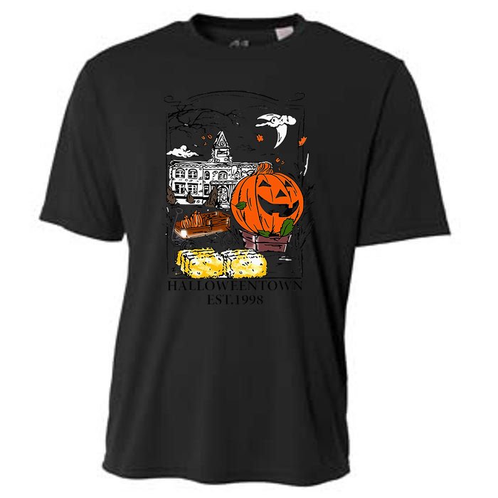 Vintage Halloween Town Gift Cooling Performance Crew T-Shirt