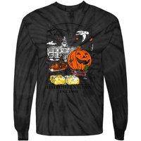 Vintage Halloween Town Gift Tie-Dye Long Sleeve Shirt