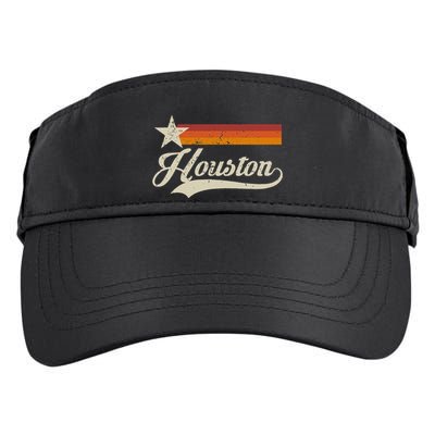 Vintage Houston Texas Houston Baseball Proud Adult Drive Performance Visor