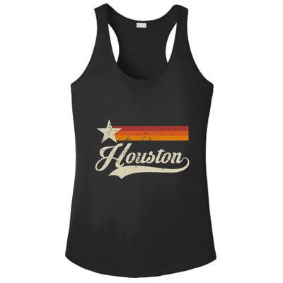 Vintage Houston Texas Houston Baseball Proud Ladies PosiCharge Competitor Racerback Tank