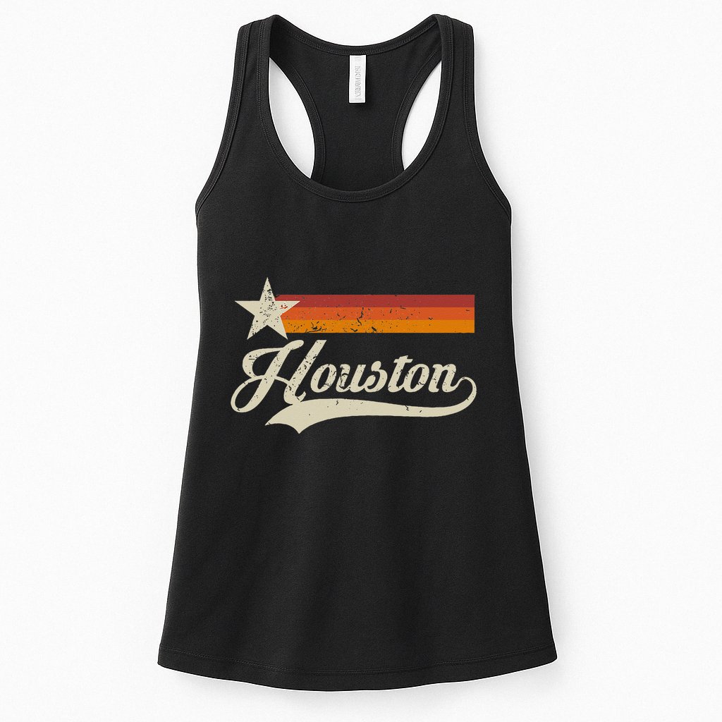 Vintage Houston Texas Houston Baseball Proud Womens Tank Top