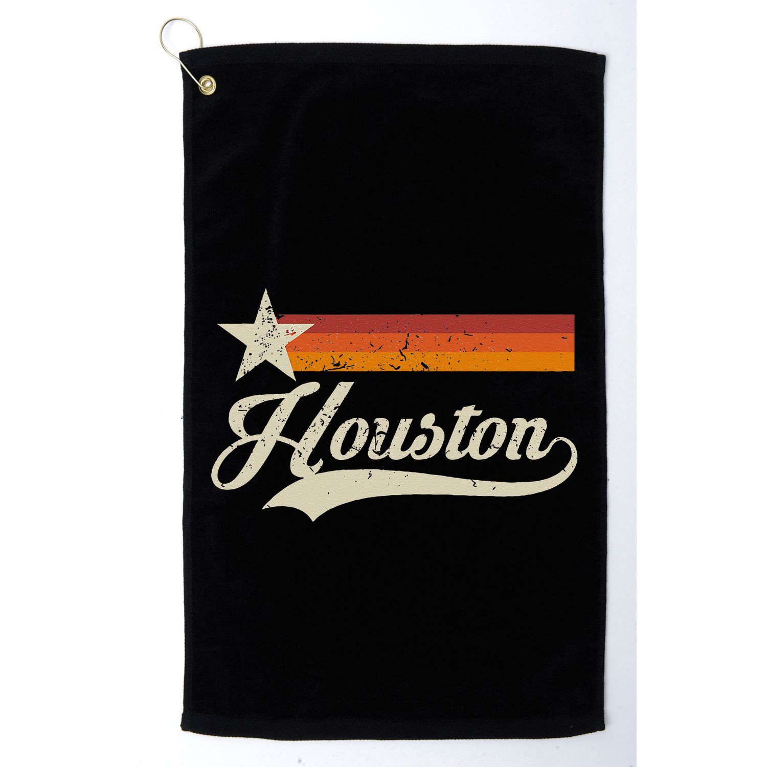 Vintage Houston Texas Houston Baseball Proud Golf Towel