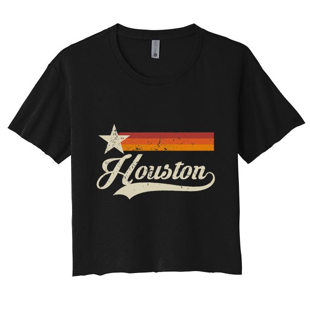 Vintage Houston Texas Houston Baseball Proud Crop Top