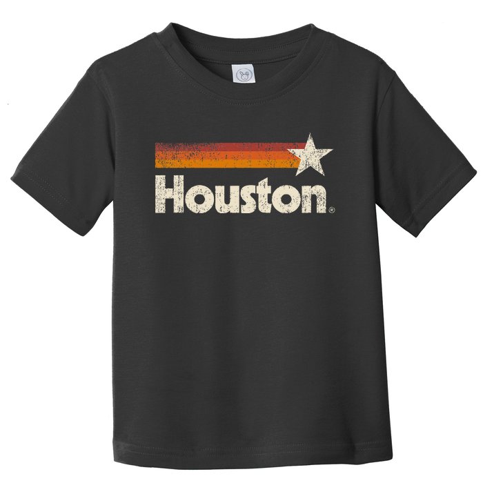 Vintage Houston Texas Houston Strong Stripes Toddler T-Shirt