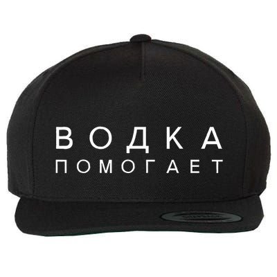 Vodka Helps Translate The Russian Language Wool Snapback Cap