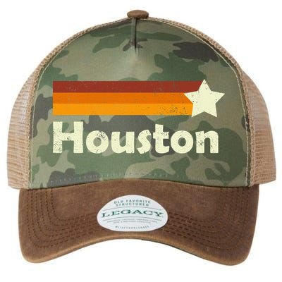 Vintage Houston Texas Logo Legacy Tie Dye Trucker Hat