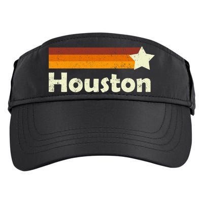 Vintage Houston Texas Logo Adult Drive Performance Visor