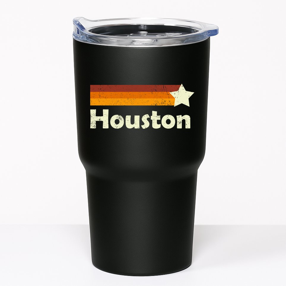 Vintage Houston Texas Logo Tumbler