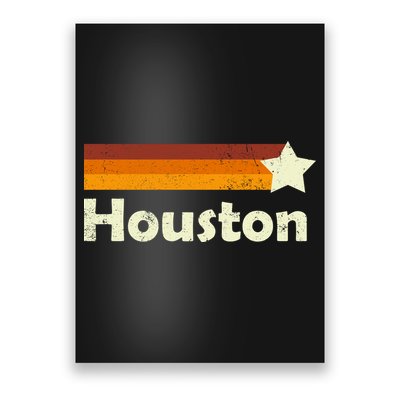 Vintage Houston Texas Logo Poster