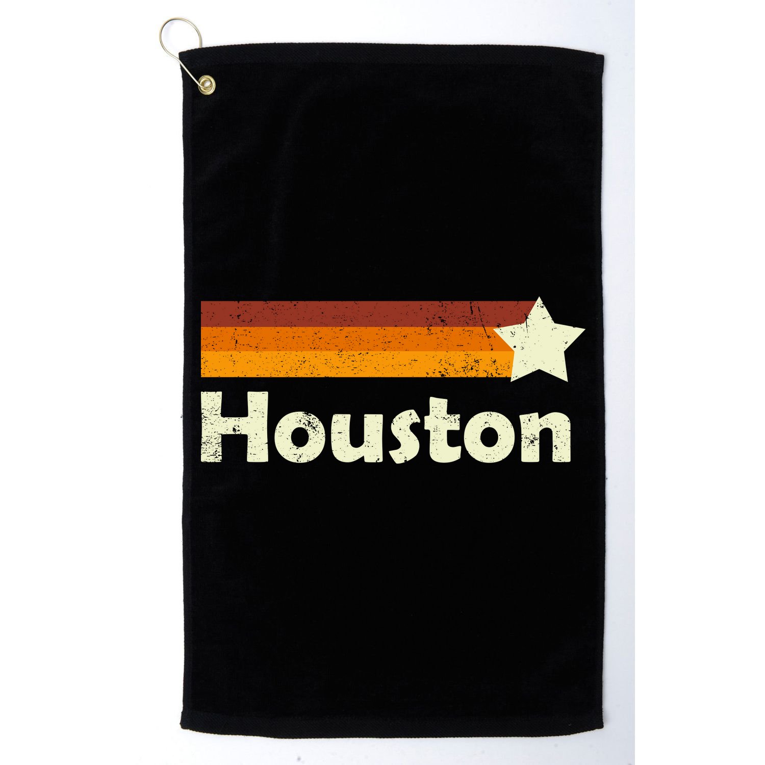Vintage Houston Texas Logo Golf Towel