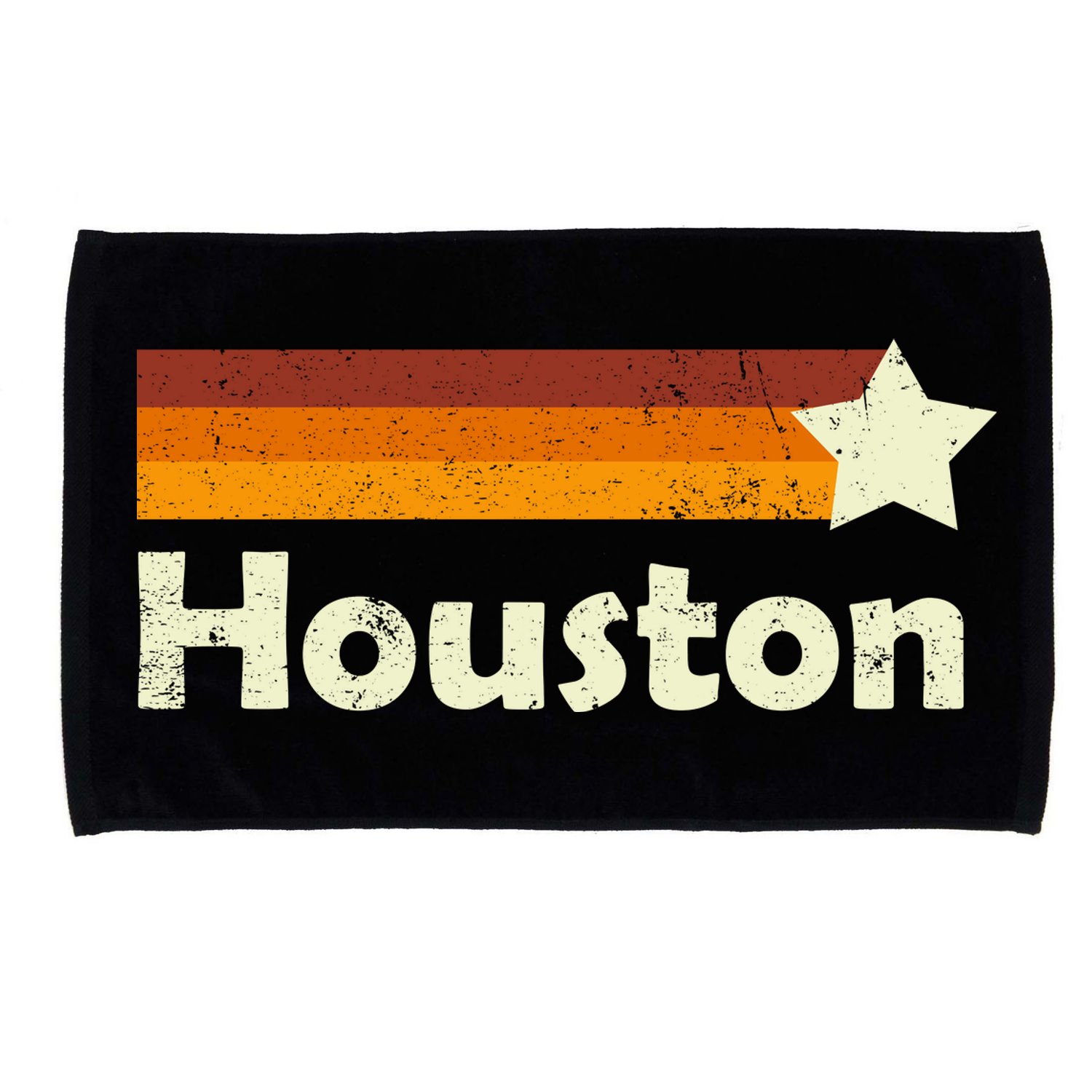 Vintage Houston Texas Logo Microfiber Hand Towel