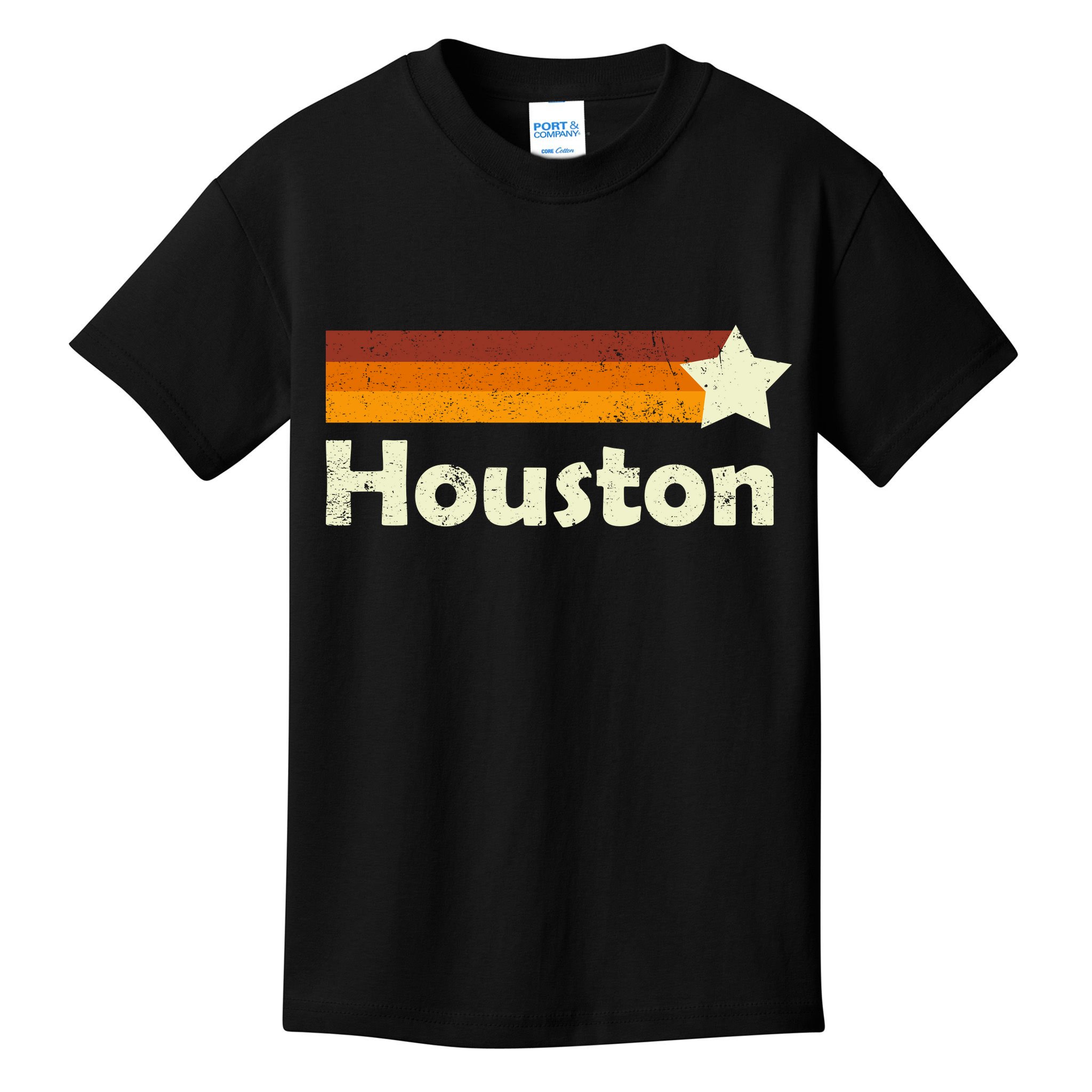 Vintage Houston Texas Logo Kids T-Shirt