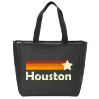 Vintage Houston Texas Logo Zip Tote Bag