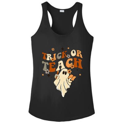 Vintage Halloween Teacher Life - Retro Trick or Teach Ladies PosiCharge Competitor Racerback Tank