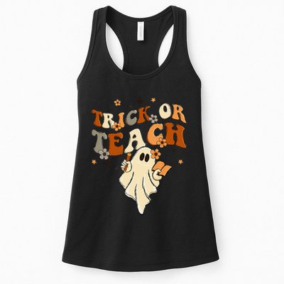 Vintage Halloween Teacher Life - Retro Trick or Teach Womens Tank Top