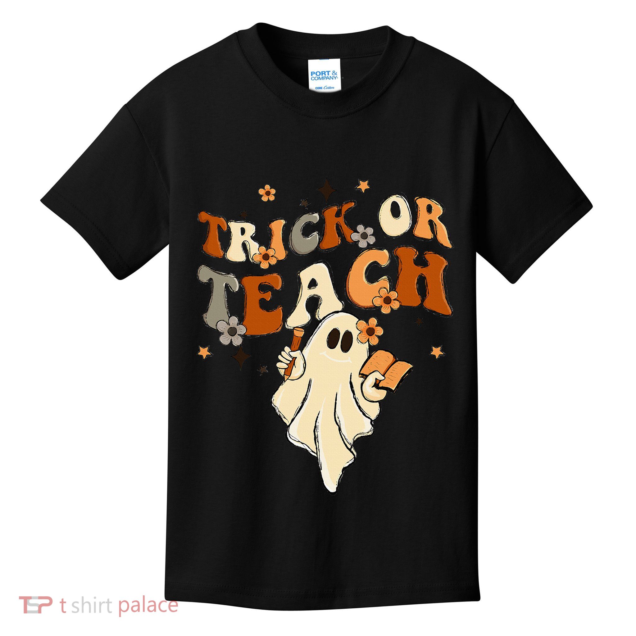 Vintage Halloween Teacher Life - Retro Trick or Teach Kids T-Shirt