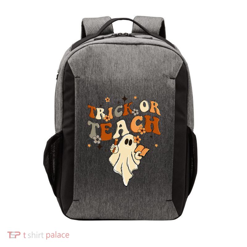 Vintage Halloween Teacher Life - Retro Trick or Teach Vector Backpack
