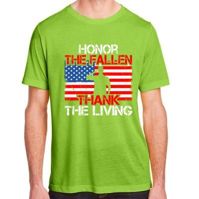 Vintage Honor The Fallen Veterans Gift Proud Usa Flag Gift Adult ChromaSoft Performance T-Shirt