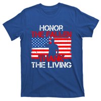 Vintage Honor The Fallen Veterans Gift Proud Usa Flag Gift T-Shirt