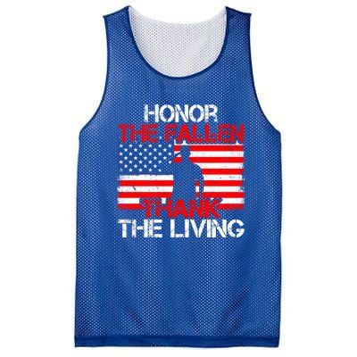 Vintage Honor The Fallen Veterans Gift Proud Usa Flag Gift Mesh Reversible Basketball Jersey Tank