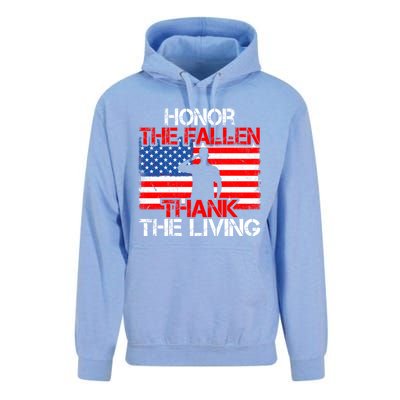 Vintage Honor The Fallen Veterans Gift Proud Usa Flag Gift Unisex Surf Hoodie