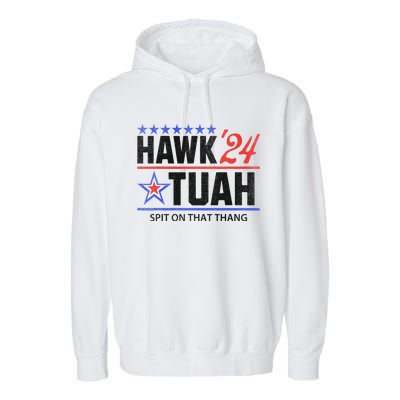 Vintage Hawk Tauh 24 Sarcastic Parody Garment-Dyed Fleece Hoodie