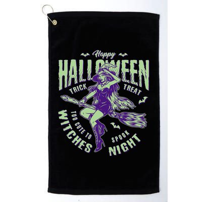 Vintage Halloween Too Cute To Spook Witches Night Golf Towel