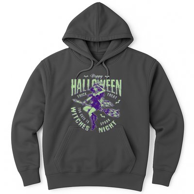 Vintage Halloween Too Cute To Spook Witches Night Hoodie
