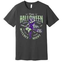 Vintage Halloween Too Cute To Spook Witches Night Premium T-Shirt