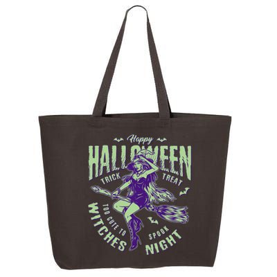 Vintage Halloween Too Cute To Spook Witches Night 25L Jumbo Tote