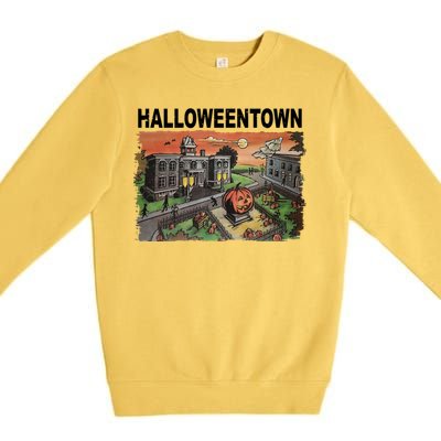 Vintage Halloween Town Premium Crewneck Sweatshirt