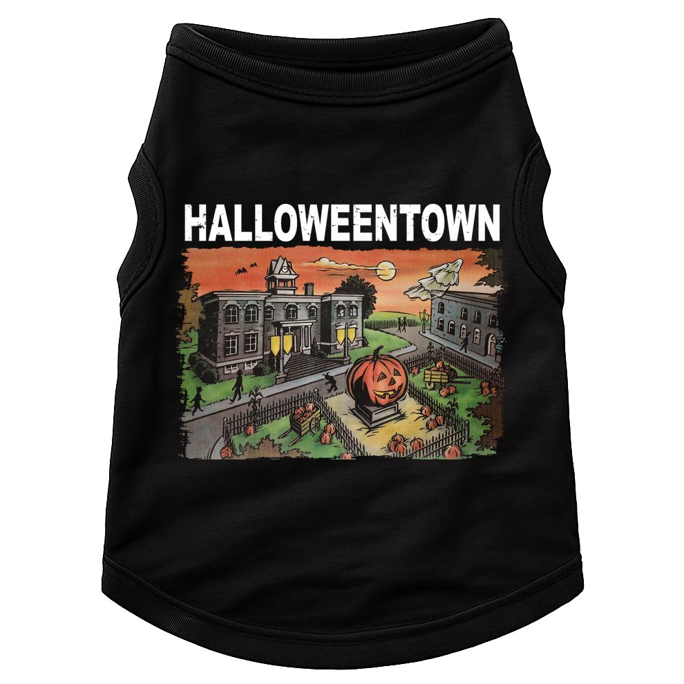 Vintage Halloween Town Doggie Tank