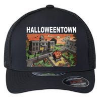 Vintage Halloween Town Flexfit Unipanel Trucker Cap