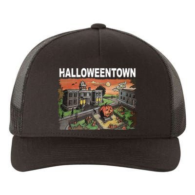 Vintage Halloween Town Yupoong Adult 5-Panel Trucker Hat