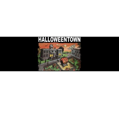 Vintage Halloween Town Bumper Sticker