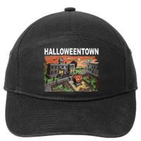 Vintage Halloween Town 7-Panel Snapback Hat