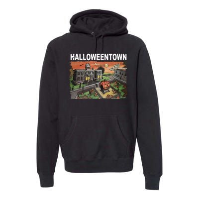 Vintage Halloween Town Premium Hoodie