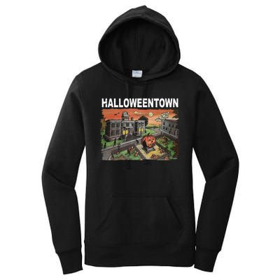 Vintage Halloween Town Women's Pullover Hoodie