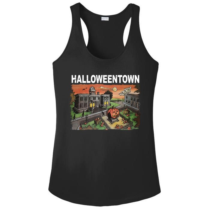 Vintage Halloween Town Ladies PosiCharge Competitor Racerback Tank