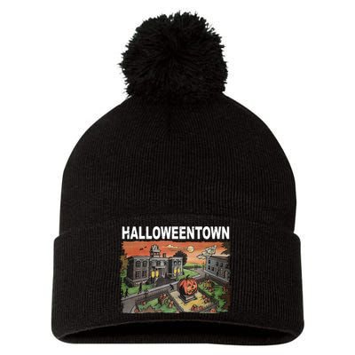 Vintage Halloween Town Pom Pom 12in Knit Beanie