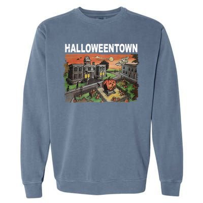 Vintage Halloween Town Garment-Dyed Sweatshirt