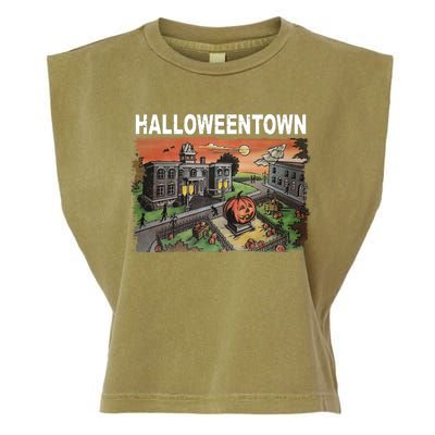 Vintage Halloween Town Garment-Dyed Women's Muscle Tee