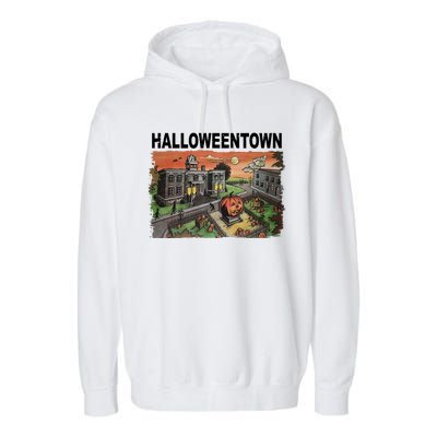 Vintage Halloween Town Garment-Dyed Fleece Hoodie