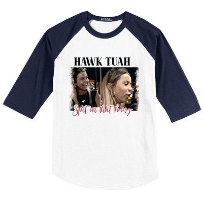 Viral Hawk Tuah Spit On That Thang 2024 Baseball Sleeve Shirt