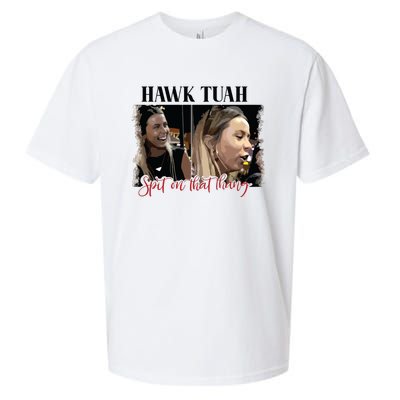 Viral Hawk Tuah Spit On That Thang 2024 Sueded Cloud Jersey T-Shirt