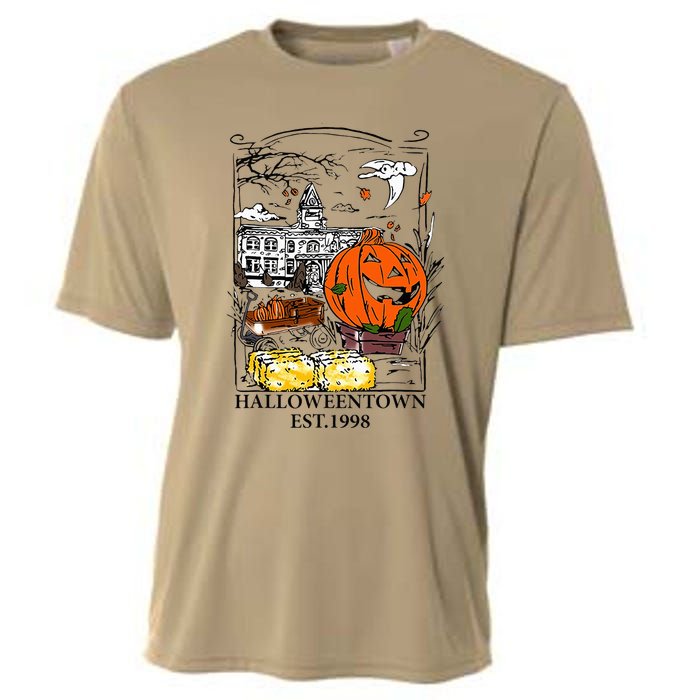 Vintage H.alloween Town Gift Funny Cooling Performance Crew T-Shirt