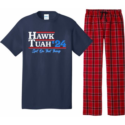 Vote Hawk Tuah 2024 Spit On That Thang Pajama Set