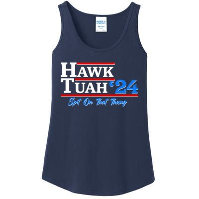 Vote Hawk Tuah 2024 Spit On That Thang Ladies Essential Tank