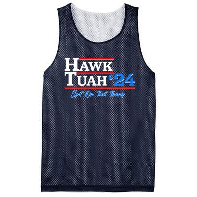 Vote Hawk Tuah 2024 Spit On That Thang Mesh Reversible Basketball Jersey Tank